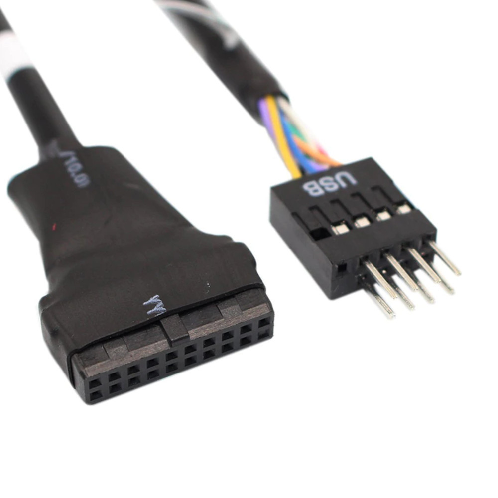 Adaptador PC USB 3.0 20P F USB 2.0 9P M