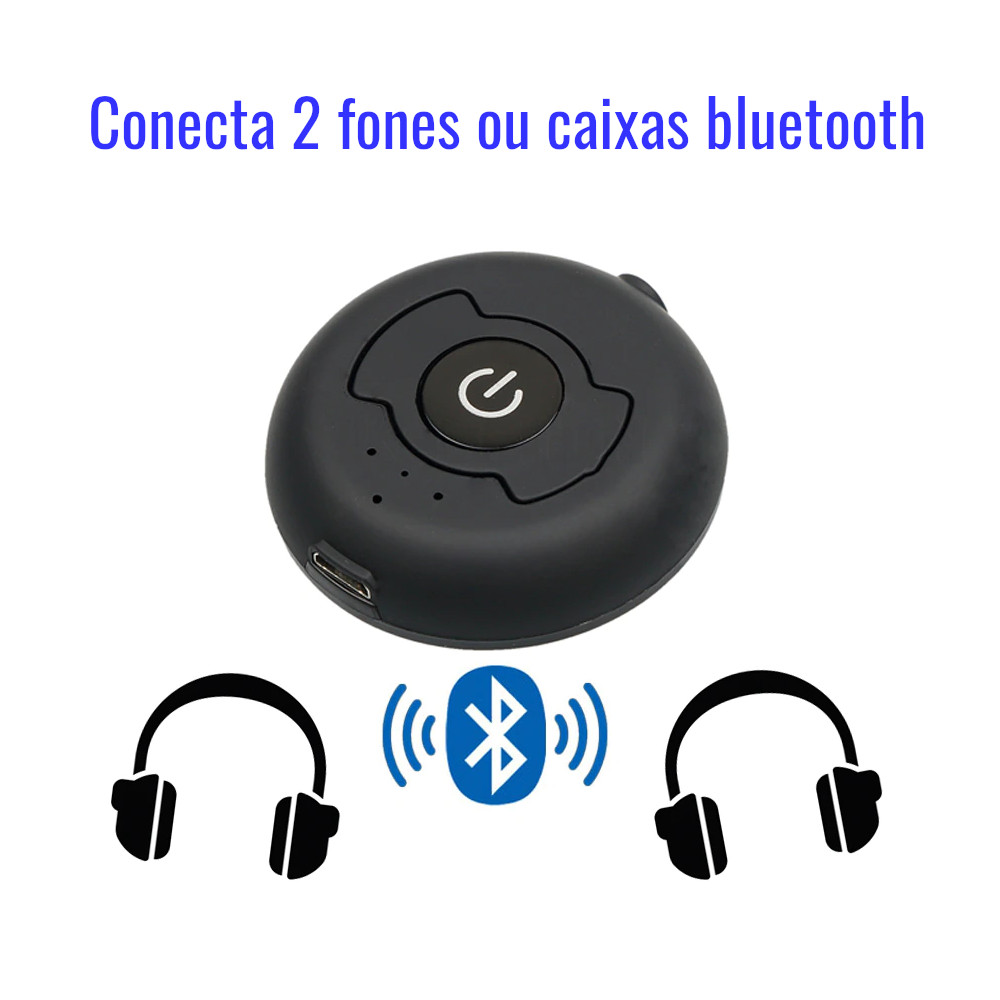 Transmissor de audio bluetooth 2 pontos